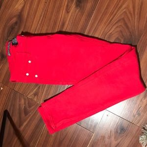 Red jeggings